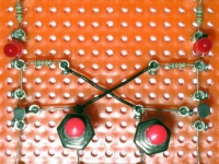 FlipFlop - bistabile Kippstufe auf Experimentierplatte